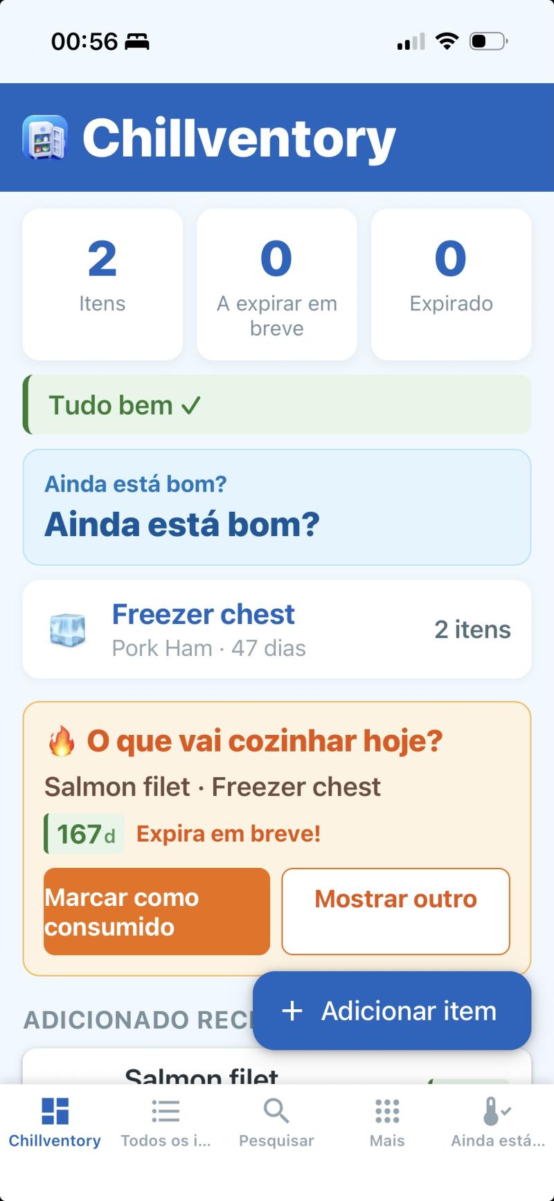 Chillventory – Inventário Freezer